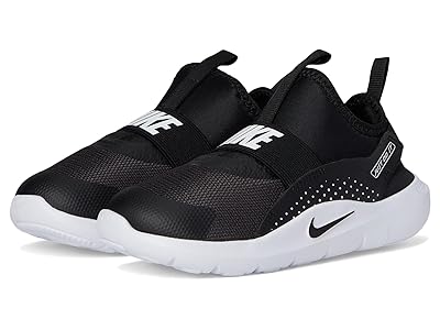 Nike Kids Flex Runner 4 (Infant/Toddler) Kids Shoes Black/Black/White : 4 Toddler M, Textile