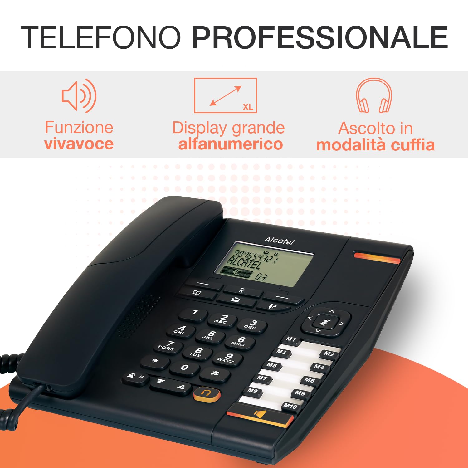 Teléfono Inalámbrico Alcatel F860 Duo Negro Alt1423402