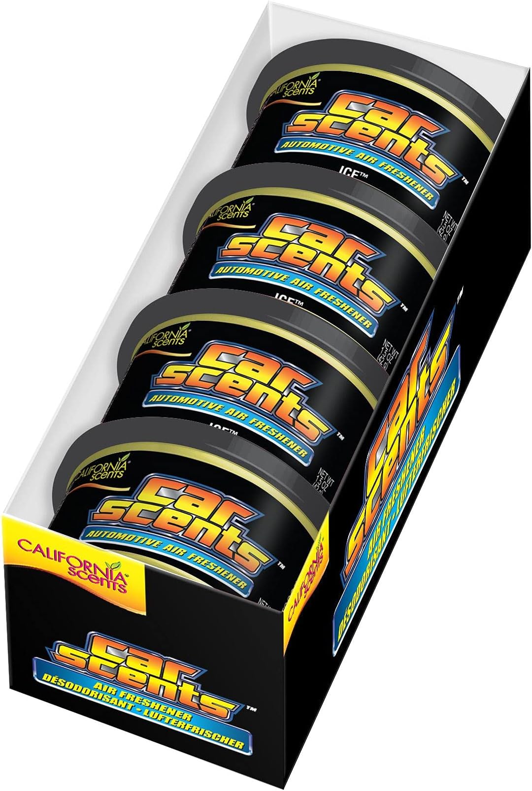 Car Scents California Air Freshener Ice Scents Single Can x 4
