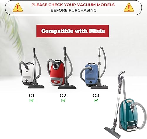 Miniatura 2 de Para Miele, accesorios de cepillo de aspiradora de pelo de caballo con ruedas, accesorios de aspiradora para alfombras, pisos duros de azulejos,