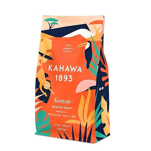 Miniatura 14 de Kahawa 1893 Café Molido Tostado Medio Especias Africanas 12 Oz - Con Canela, Cardamomo y Clavo, Como se Vio en Shark Tank, Altos Antioxidantes