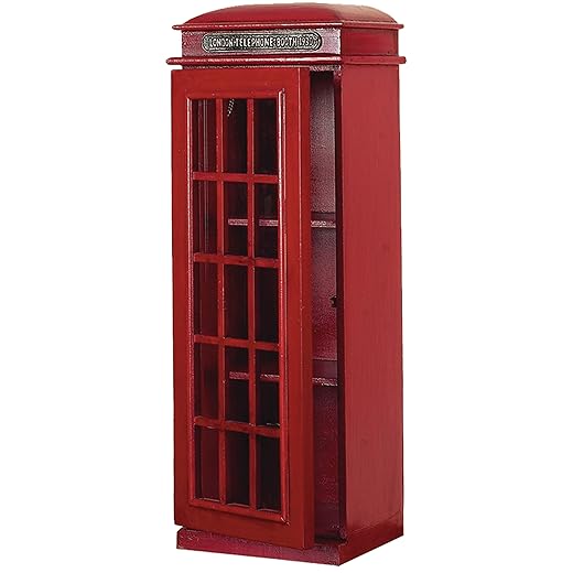 Deco 79 3-Tier-London Phone Booth CD-Halter