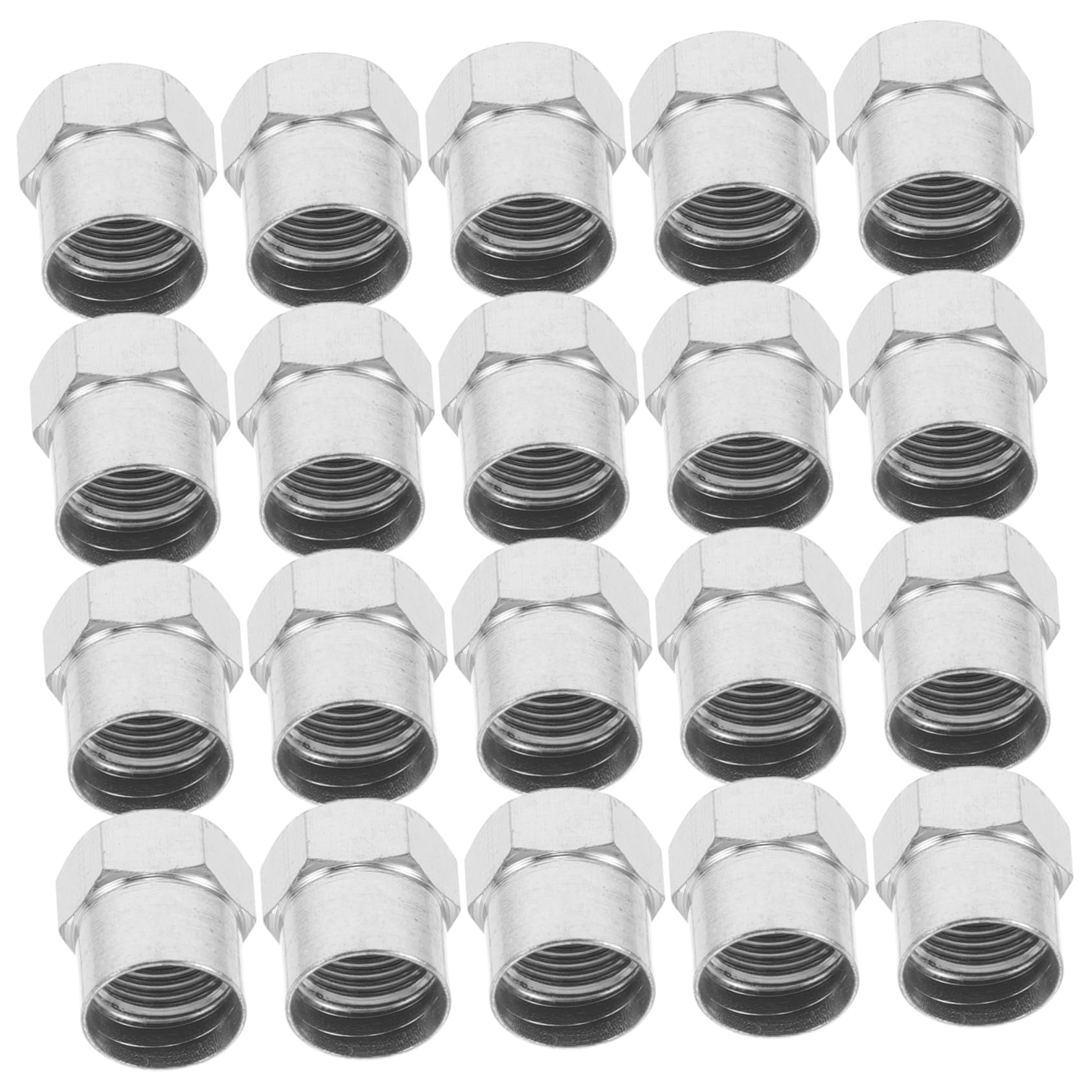 Ciieeo Bouchons de Valve de Pneu Argentés Lot de 20 en ABS Installation Facile et Haute Fiabilité pour Voiture pour Réparation et Entretien Automobile