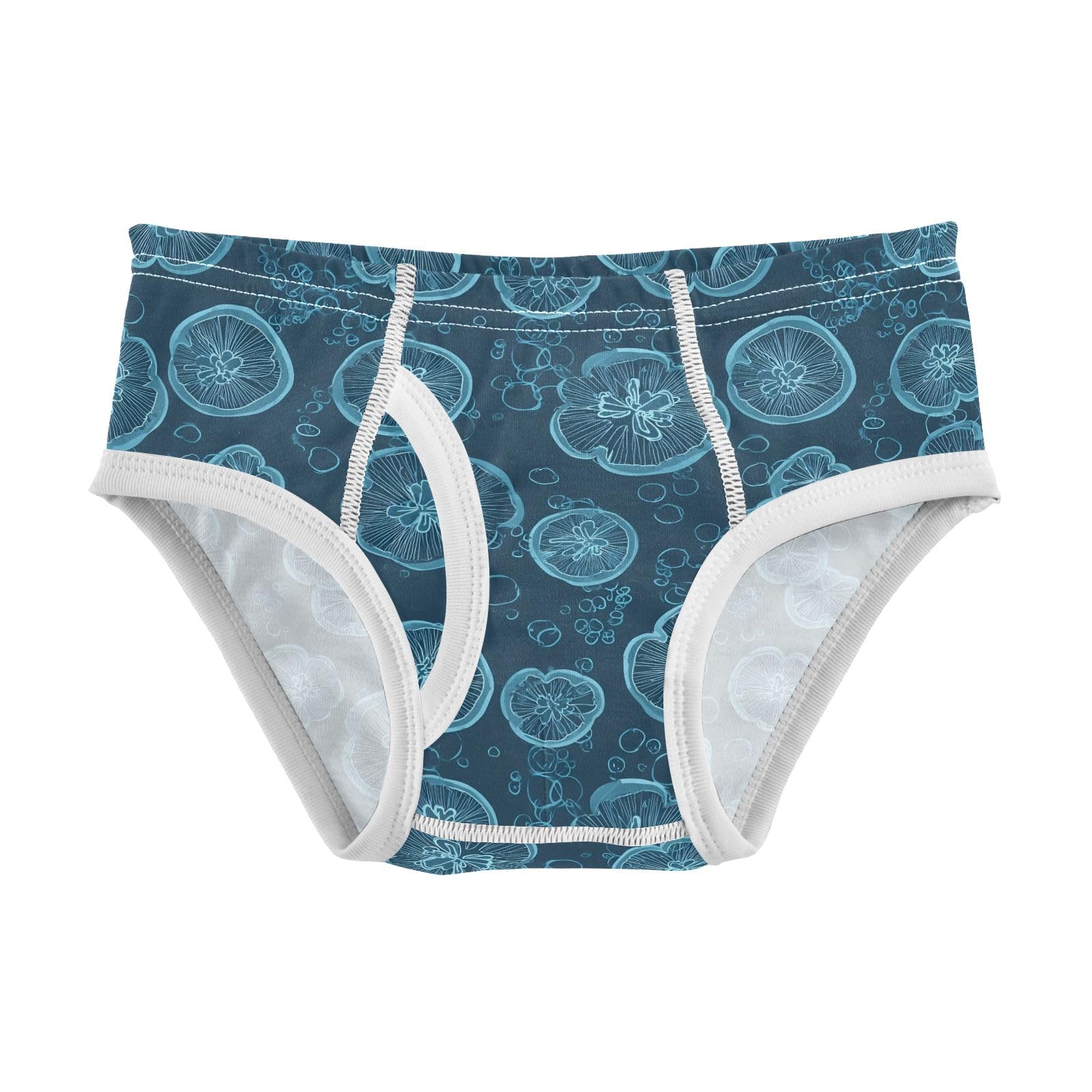 Boys Exclusive Briefs Toddler Underwear 95 Combed Cotton Boxerbriefs 2T Blue Jellyfish