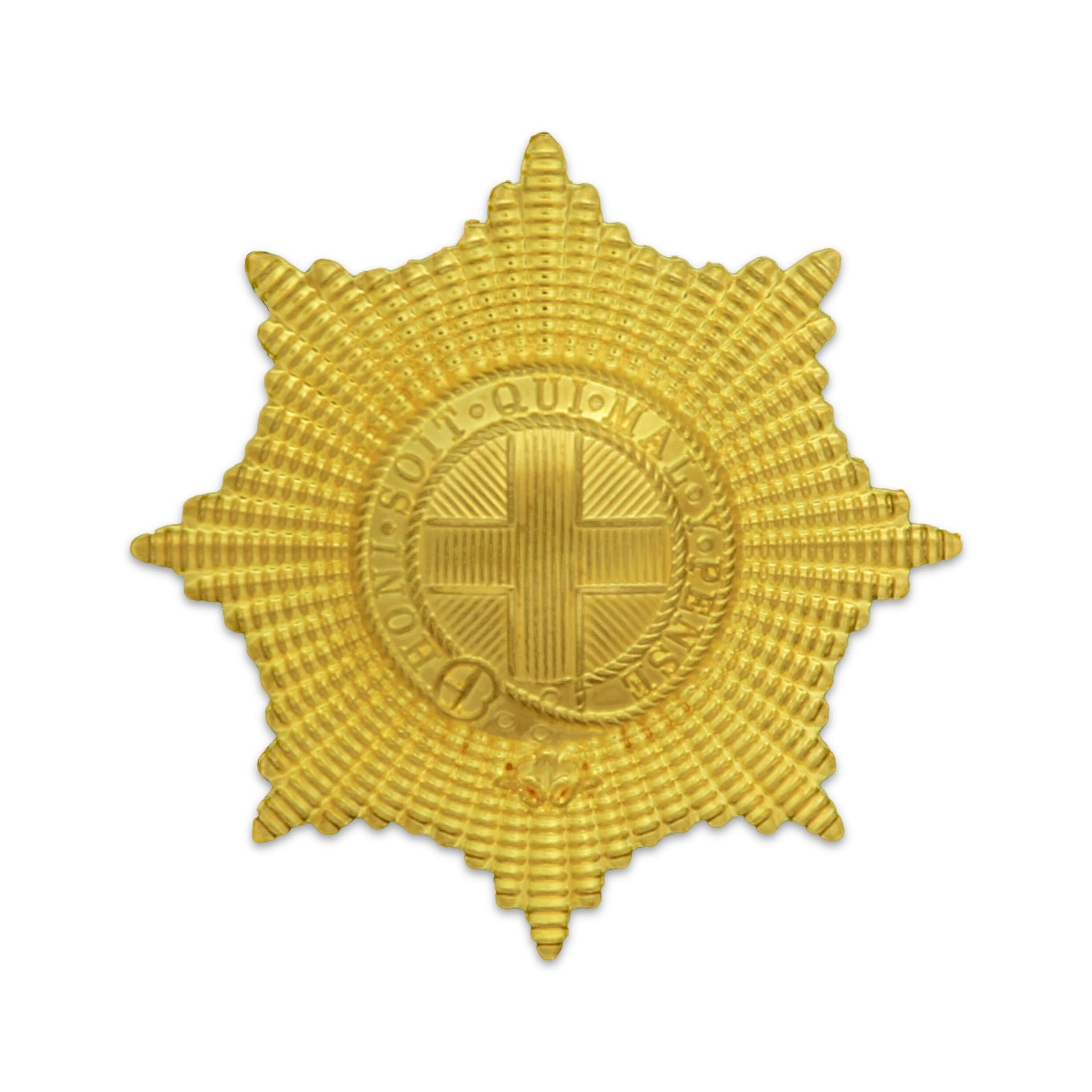 The Regimental Shop Men's Gold The Regital Shop Coldstream Guards Beret Badge