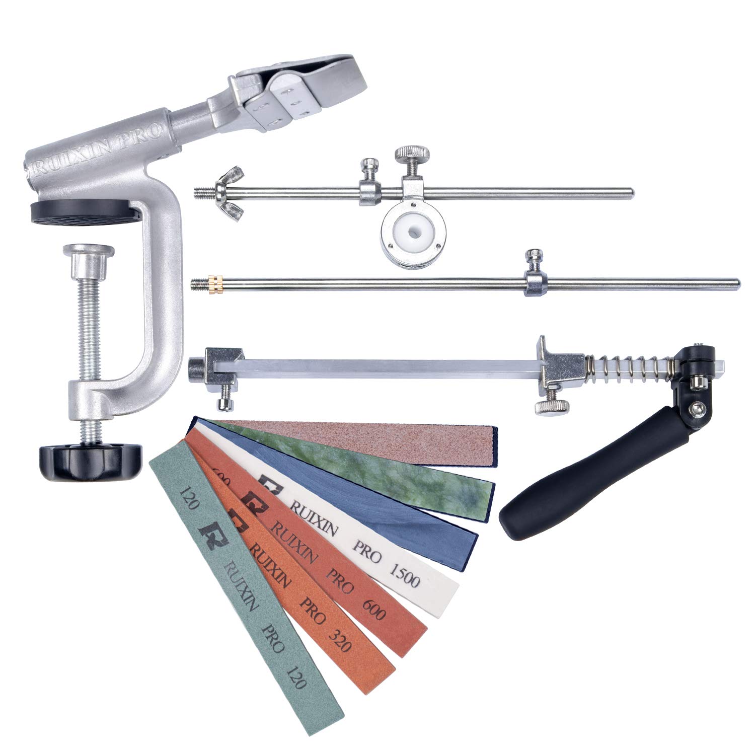 Knife Sharpener Kit, CWOVRS Professional Knife Sharpening System, 360