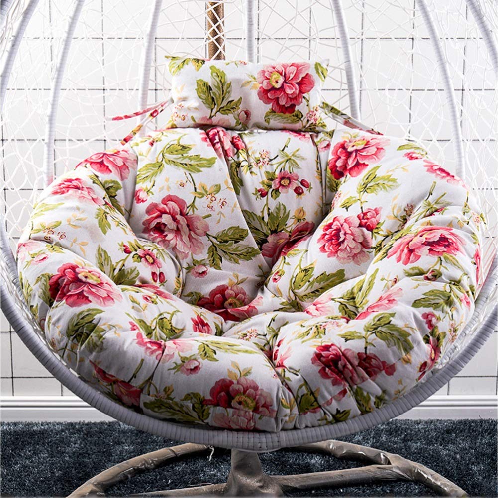 DULPLAY Needles Solid Double Papasan Chair Cushion,for Outdoor Indoor,65inch Spun Polyester Rattan Papasan Chair Pads Navy 65456inch