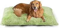 Vista 15 de EHEYCIGA Cama Esponjosa para Jaula de Perros Grandes, Almohadilla de Jaula de Piel Sintética Afelpada, Cama Calmante Anti-Ansiedad para Perros