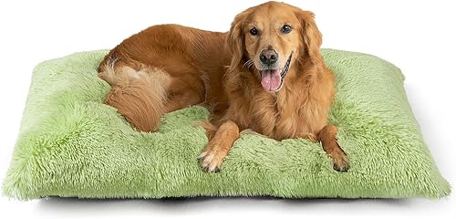 Miniatura 15 de EHEYCIGA Cama mullida para perros extragrandes, almohadilla de pelo sintético de felpa, cama XL calmante antiansiedad para jaula, lavable, suave y