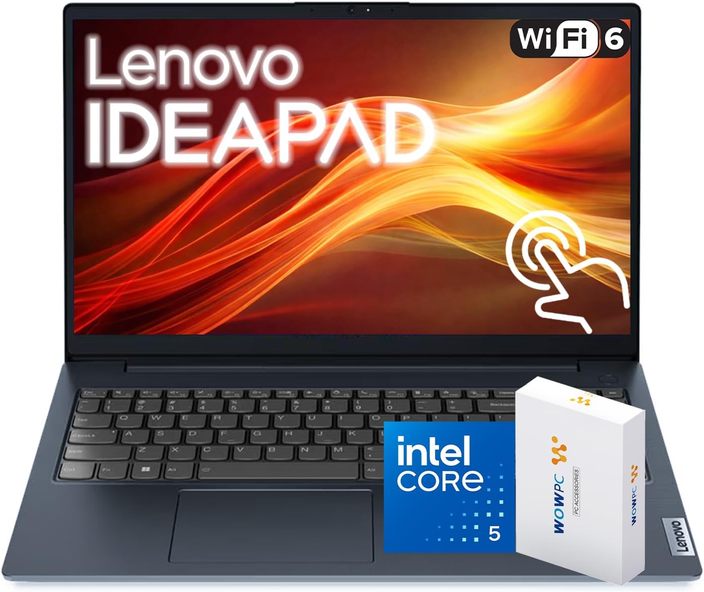Lenovo 15.6" FHD Touchscreen Business Laptop, 13th Gen Intel 10-Core i5-1335U(Beats i7-1255U), 8GB RAM, 756GB Storage(256GB SSD+500GB External Drive), Windows 11, WOWPC, No Mouse