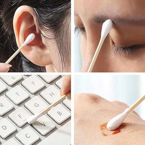 Miniatura 6 de 1700 suministros de limpieza de armas1500 parches de limpieza de armas + 200 hisopos de limpieza de armas, trapos de limpieza de armas libres de