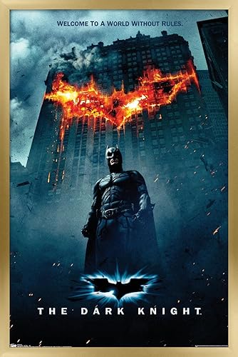 Miniatura 31 de Trends International DC Comics Movie - The Dark Knight - Póster de pared de una hoja con logotipo de Batman en fuego, 22.375 x 34 pulgadas, paquete