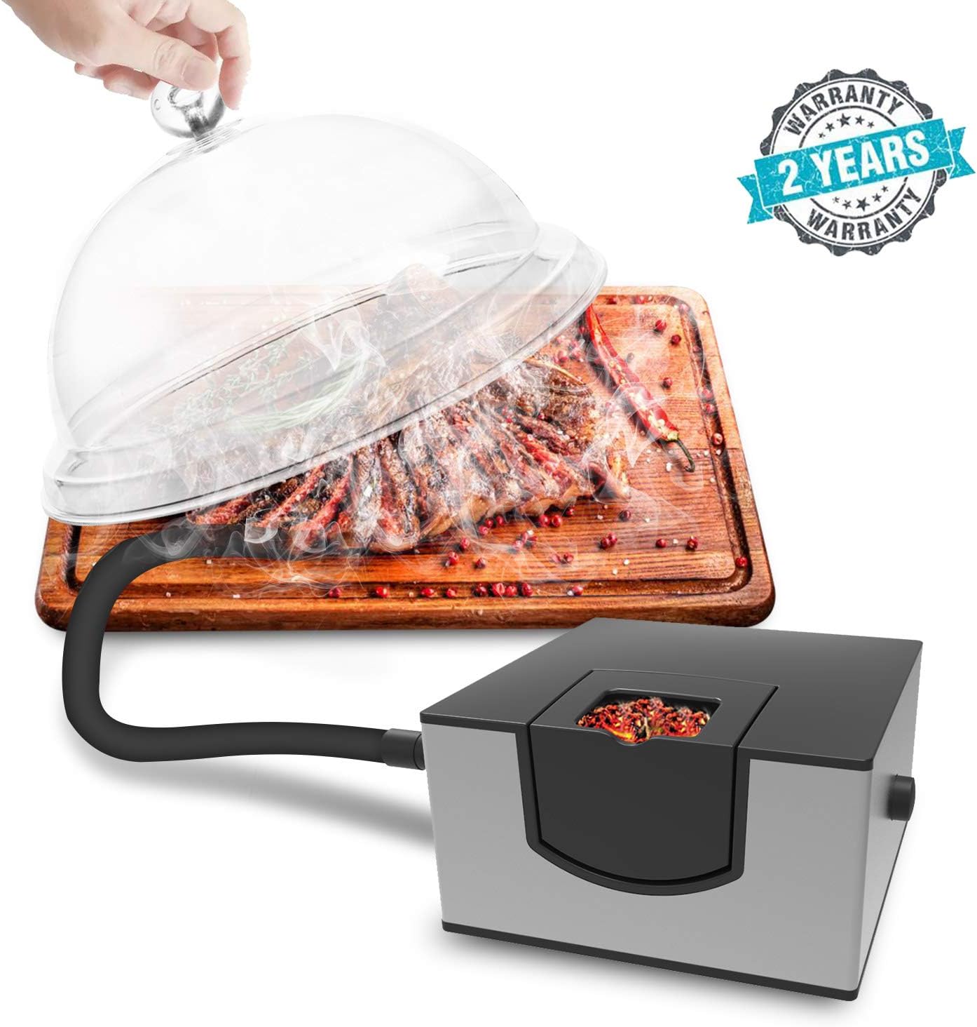 Kaven Smoking Gun Food Smoker Infusion Smoker for home cooking and outdoor BBQ (Silver)