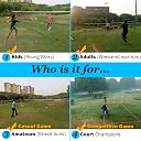 FunBadmenton 6.1M Portable Badminton Net with Stand Poles Outdoor gallery image
