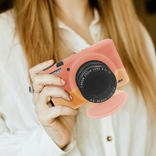 Miniatura 70 de Easy Hood Funda para cámara digital Canon Powershot G7 X Mark III, funda protectora de silicona suave con cubierta de lente extraíble para cámara