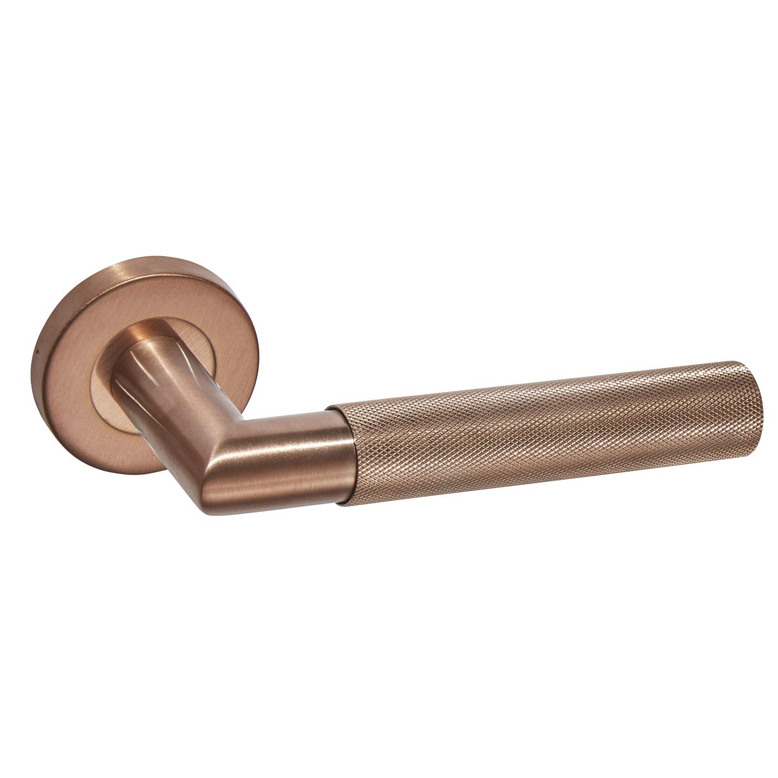 Access Hardware Copper,Rose Knurled Copper Door Handles On Rose Design