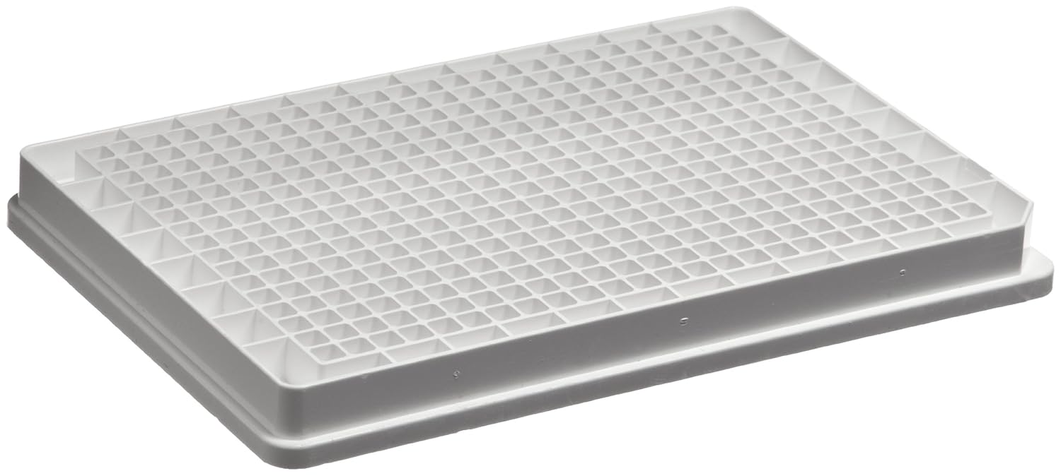 BrandTech 781742 Polystyrene F-Bottom 384 Well BRANDplates immunoGrade immunoassay Microplate, 100ml Well Capacity, Non-Sterile, Black (Pack of 50)