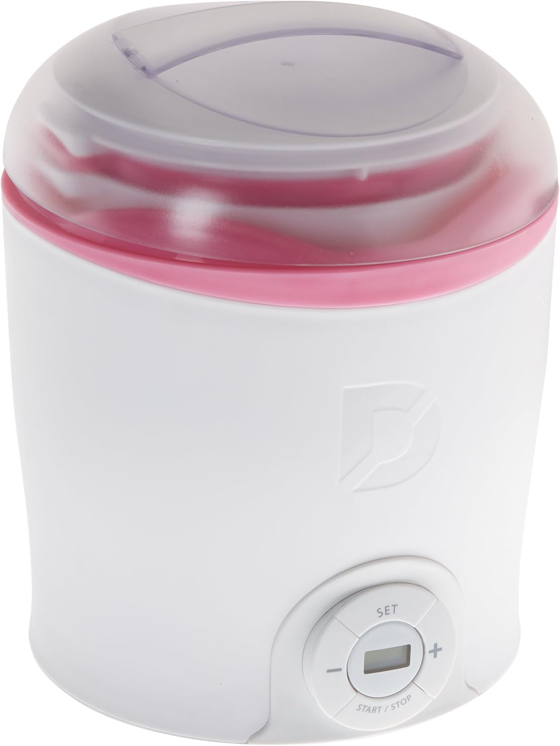StoreBound Free Max 88% OFF shipping on posting reviews DGY001WPK White with Pink Greek Trim Yogurt Dash Make