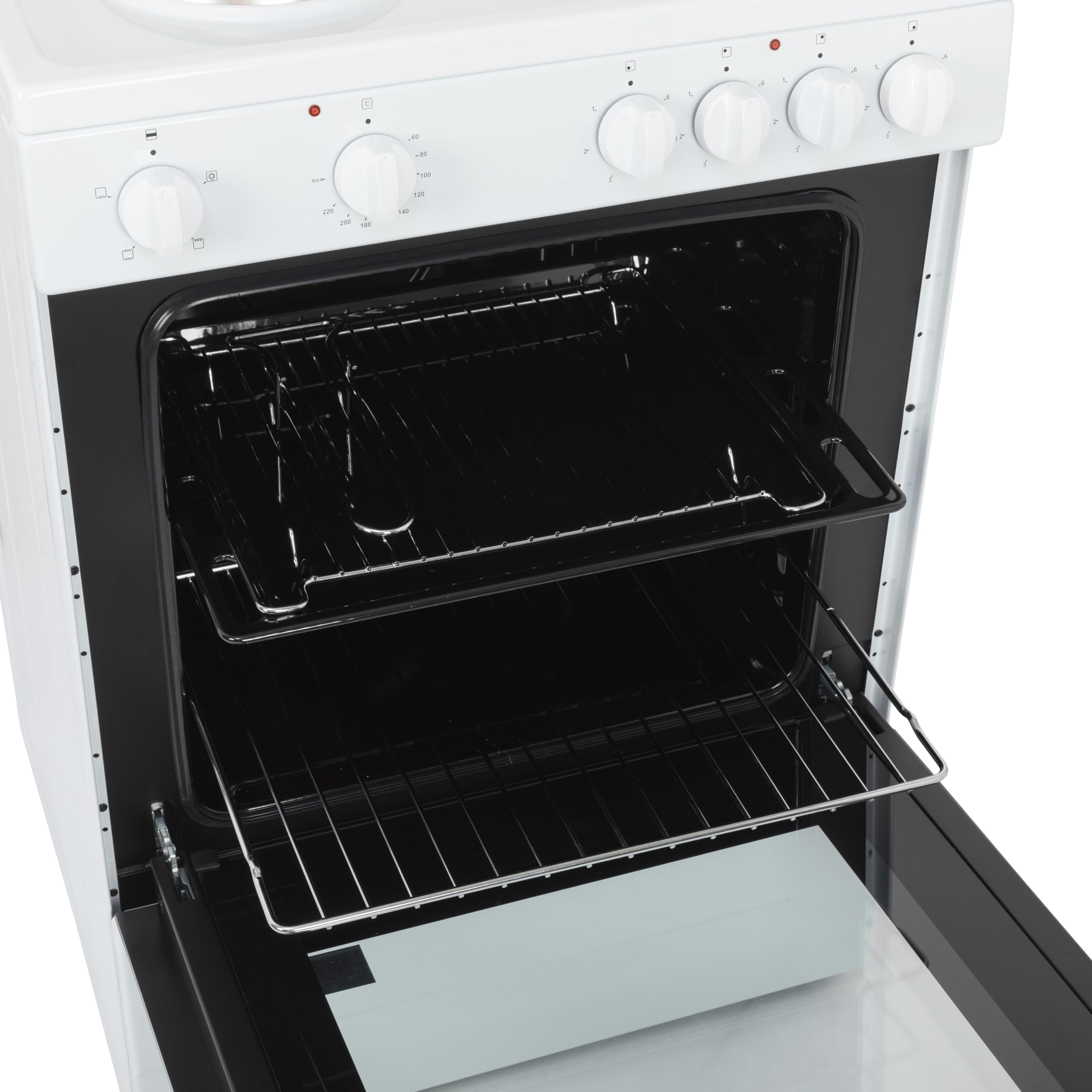Willow WSE60WH 68L Freestanding Single Cavity Cooker, 60cm Electric Cooker - White — view 8