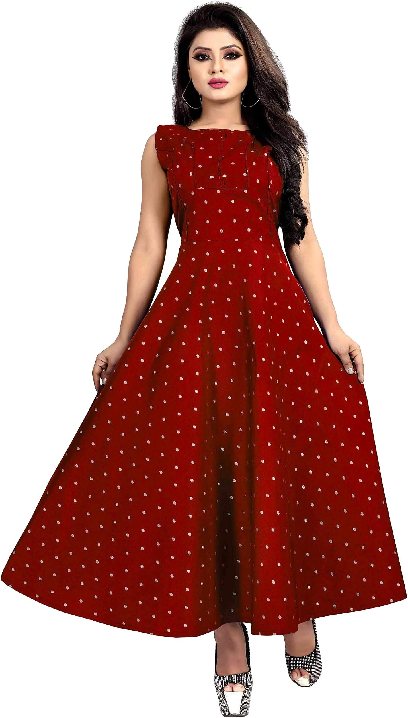 Women's silk anarkali long gown