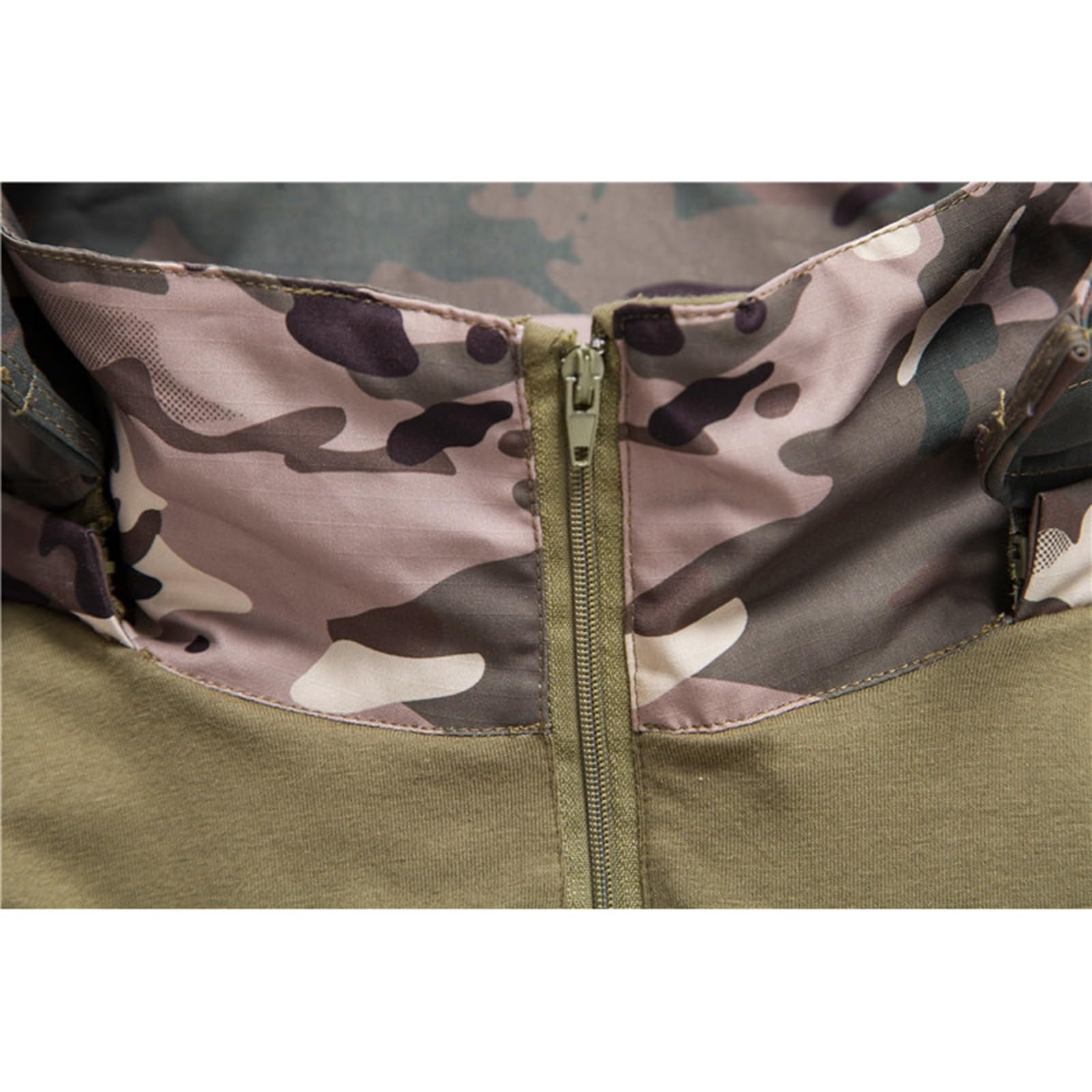 Felpa Uomo Cappucciata Stile Lavoro Camouflage Elastica Traspirante | Tessuto elastico resistente, traspirante, fantasia camouflage, adatta per allenamenti e gite esterne