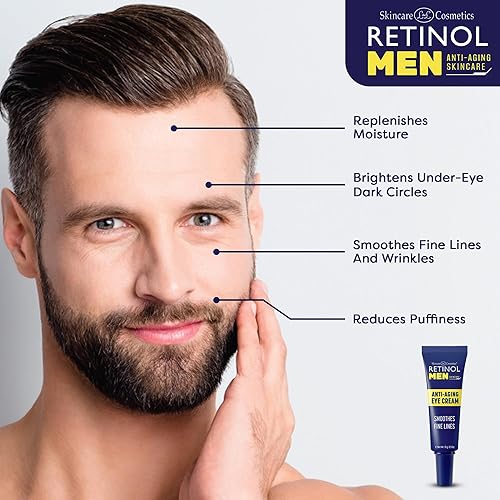 Miniatura 4 de Retinol Suero facial antiarrugas para hombre, la fórmula original Retinol antienvejecimiento para piel de aspecto más joven, enriquecido con