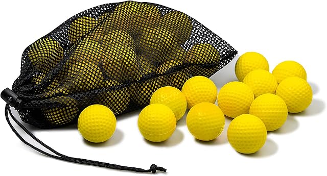 JAYA Foam Golf Practice Balls, 12 Pack or 32 Pack, Realistic Feel and Limited Flight, Soft for Indoor or Outdoor Training