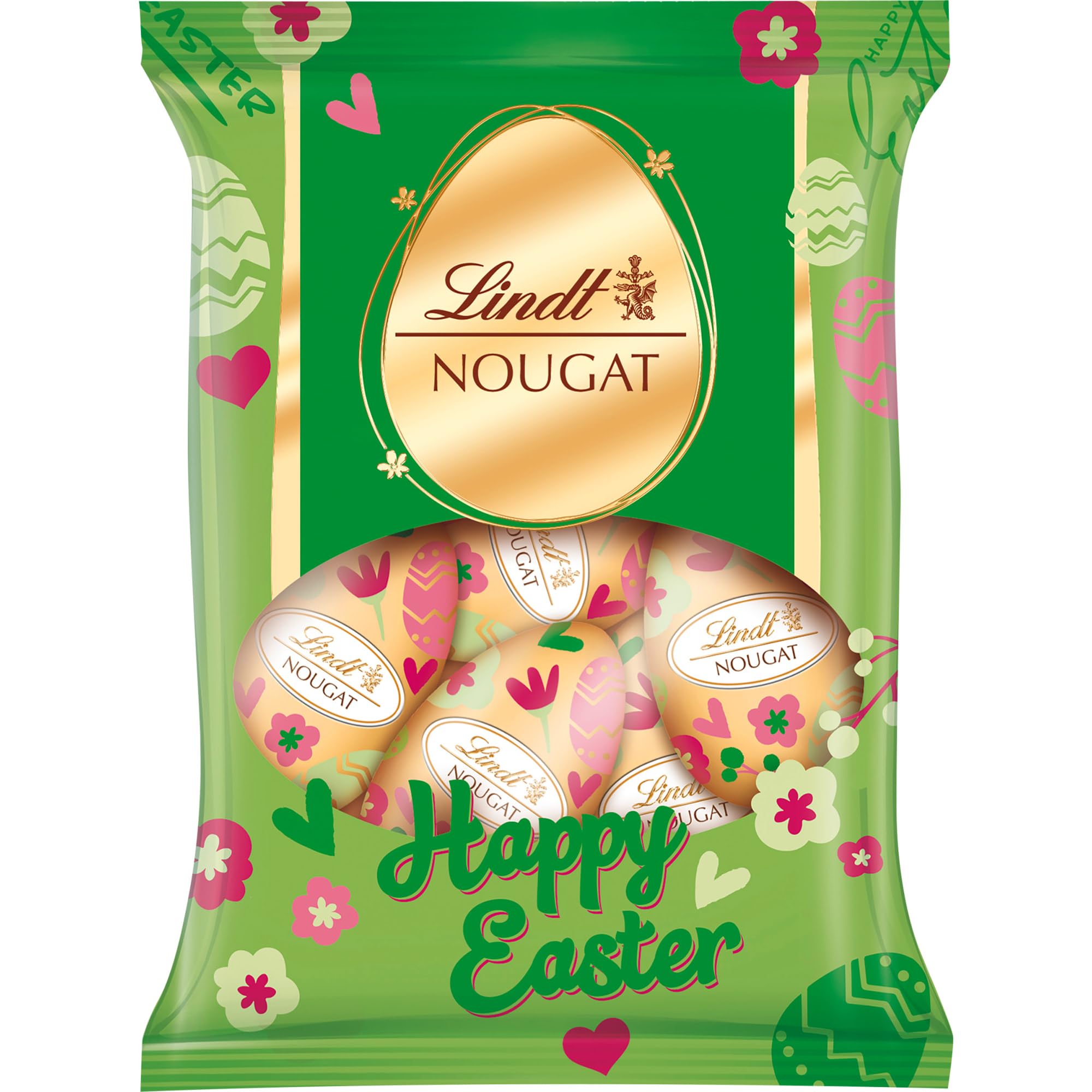 Lindt Schokolade | Nougat-Eier Message Edition | 90g | Vollmilch-Schokoladeneier mit zarter Haselnuss-Nougatcreme-Füllung | Osterschokolade für Kinder & Erwachsene | Perfekte zum Teilen & Genießen