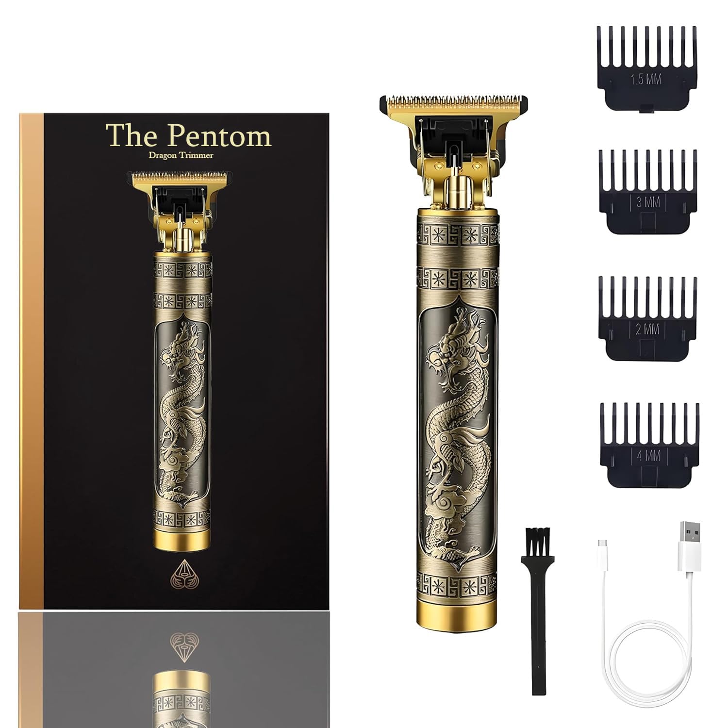 PENTOM Beard Trimmer For Men, Professional Hair Clipper, Adjustable Blade Clipper and Shaver, Close Cut Precise Hair Machine, Body Trimmer | Travel Friendly Beard Trimmer (Large) (B0D4LCLVQW) Amazon Price History, Amazon Price Tracker