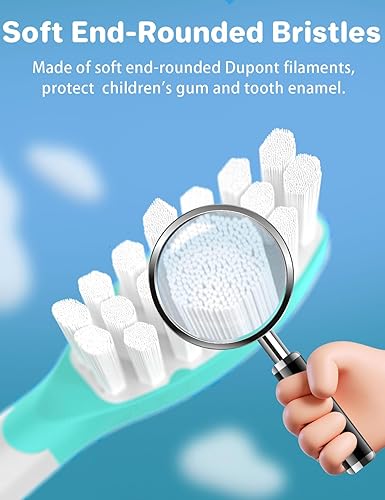 Miniatura 6 de Cabezales de repuesto para niños Philips Sonicare cepillo de dientes eléctrico suave para niños 7+ Cabezal estándar para niños y niñas, HX603294