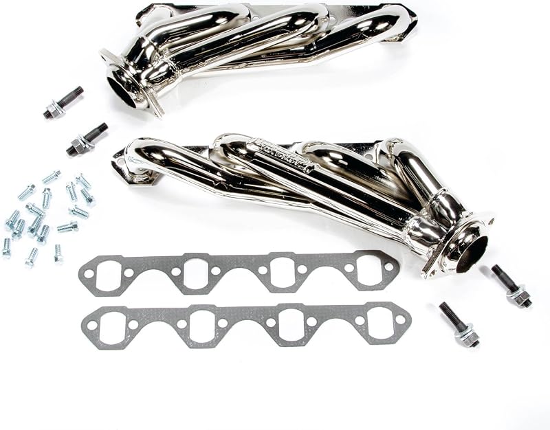 Coletor de escape Shorty BBK Performance 1515 com tubos 1-5/8" para Ford Mustang 5.0L – Acabamento cromado – 1 unidade