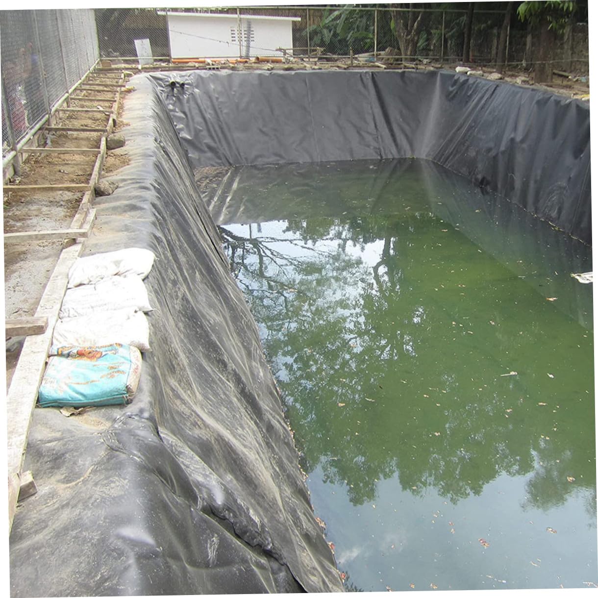 VICASKY Telo per Stagno Giardino Esterno in Hdpe Flessibile e Resistente Rivestimento per Piscine stagni e fontane Facilmente tagliabile e riparabile Adatto stagni e cascate