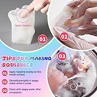 Vista 6 de LET'S RESIN Bear and Axolotl Molds for Taba Squishy, Cute Crochet-Texture Animal Silicone Molds, Thick and Flexible Mould for Creating Unique