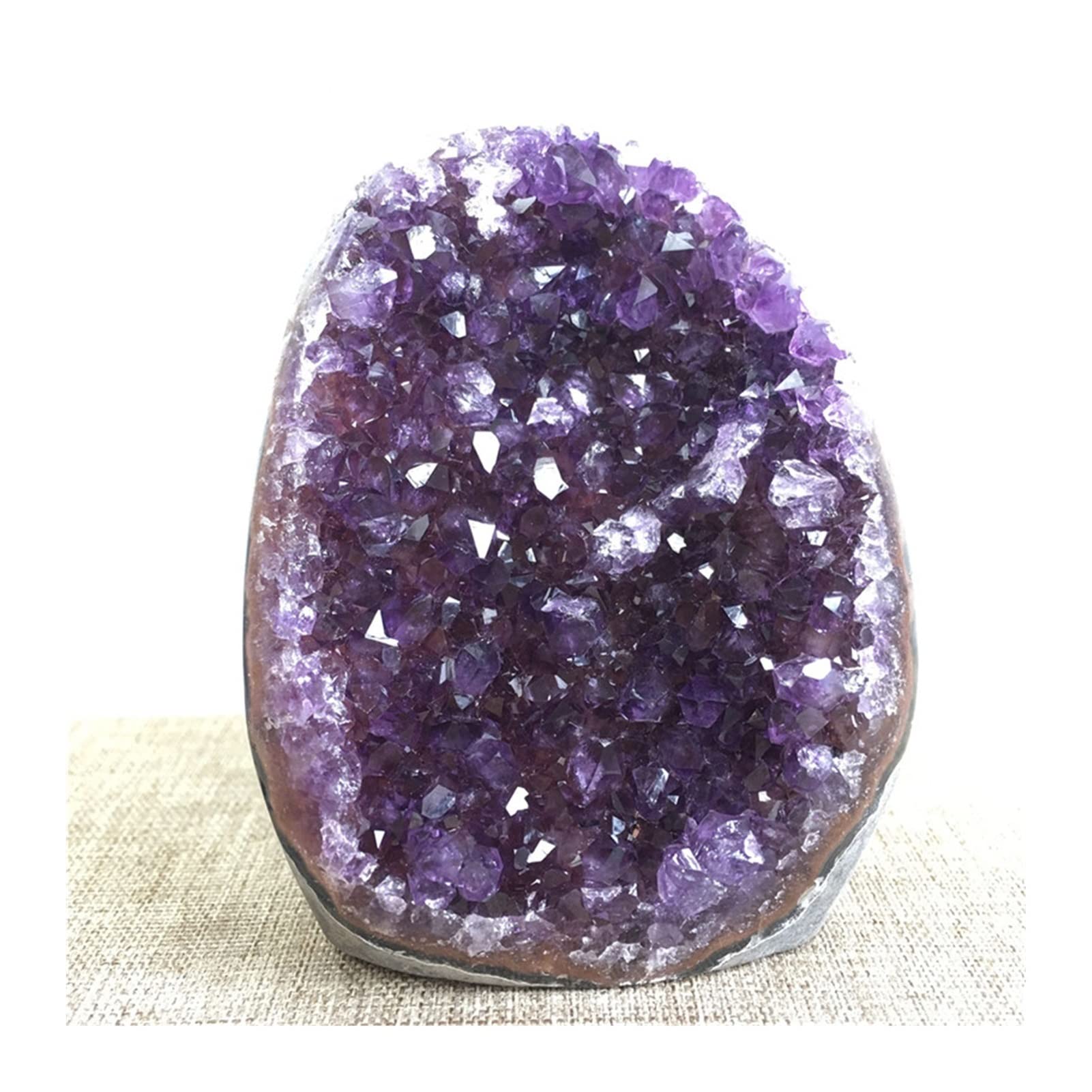 Amethyst Rohstein Natürliche Amethyst Edelstein Meditation Heilung Kristall Cluster Probe Dekoration Uruguay (Size : 400-500g)