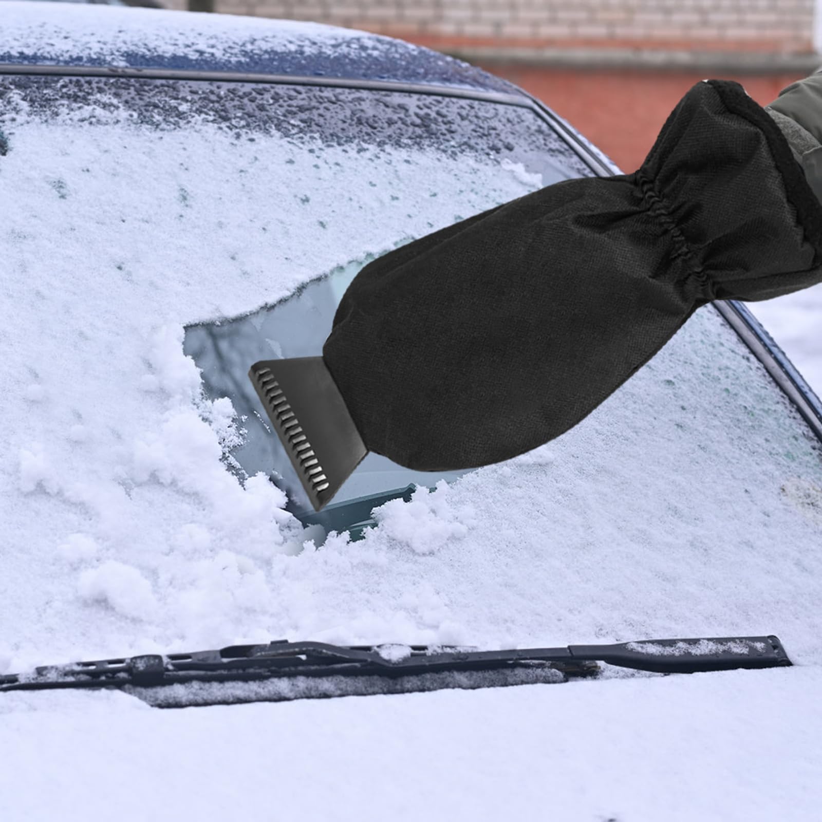 Raschietto Per Ghiaccio Con Guanto - Spatola Antigelo Per Auto Con Guanto Caldo