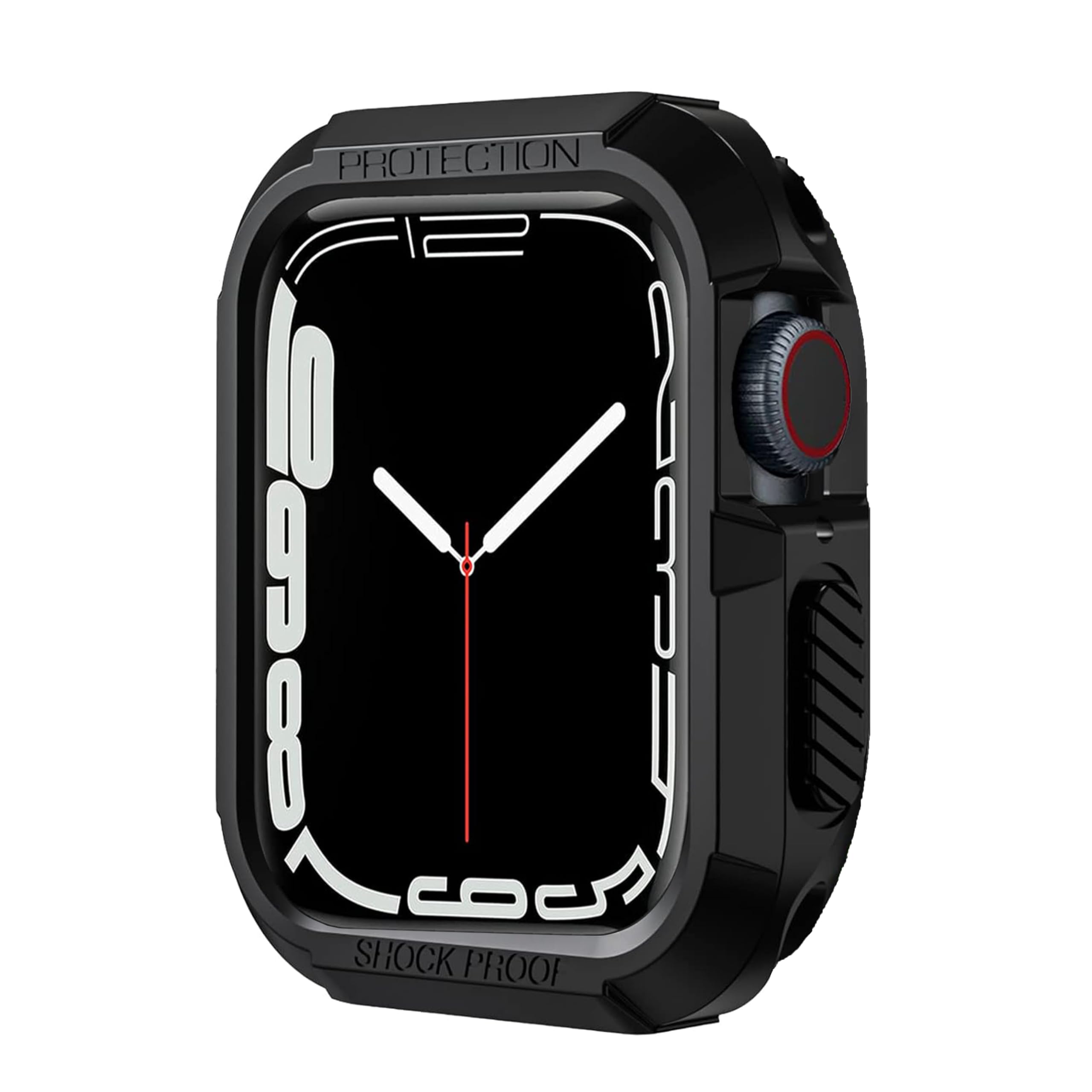 CROSSVOLT Rugged Armor Cover Case Compatible with Apple Watch Series 9/8/7 45mm, Series 6/5/4 SE SE2 44mm with Bumper - (45/44mm Black) [Watch not Included] (B0D8B9MWLP) Amazon Price History, Amazon Price Tracker