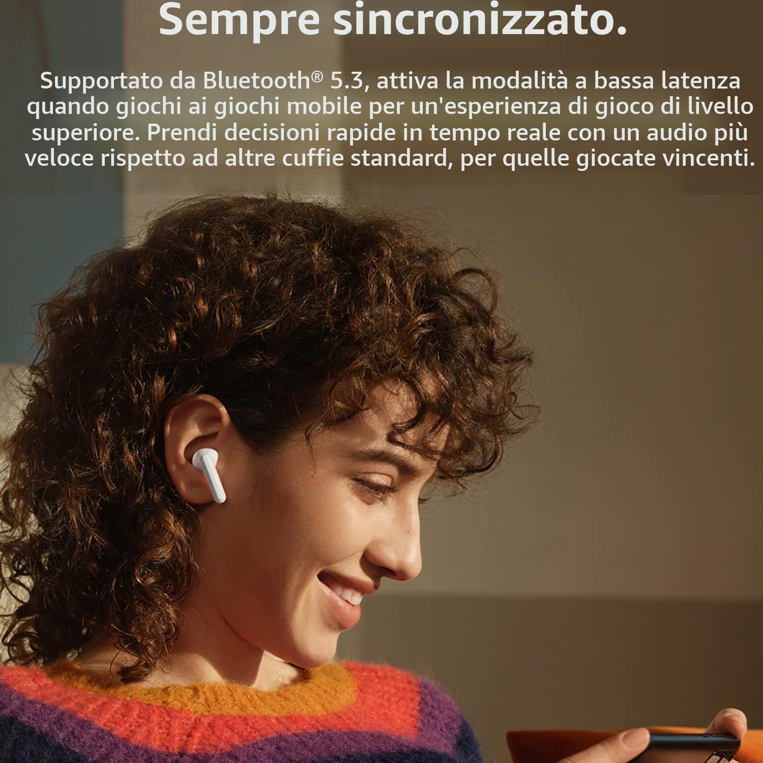 Xiaomi Redmi Buds 4 Lite Auricolare wireless Bluetooth 5.3, Batteria Fino a 20 Ore, Cuffie Bluetooth Controllo Tattile Riduzione del Rumore Resistente a Polvere e Acqua IP54, Bianco