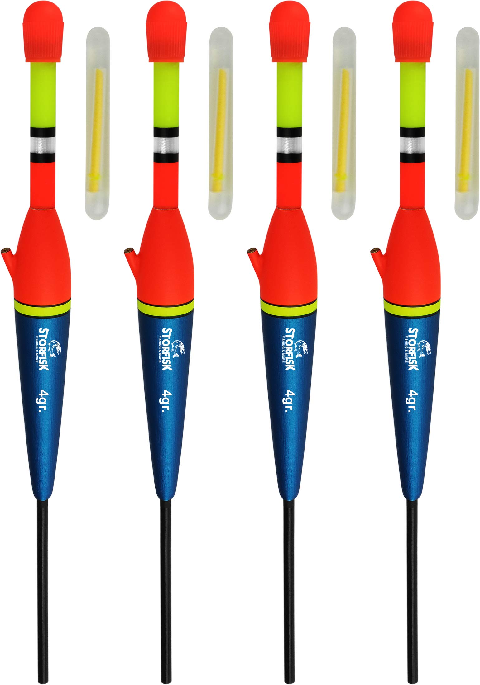 Storfisk fishing & more - Set di 3 galleggianti per pesci predatori grandi (luccio