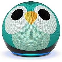 Amazon Echo Dot Kids (newest model) - Designed for kids, with Alexa+ Early Access, parental controls, Includes 1 Year of Amazon Kids+, Owl