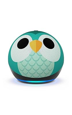 Amazon Echo Dot Kids with Alexa (newest model), Designed for kids, with parental controls, Includes 1 Year of Amazon Kids+, Owl