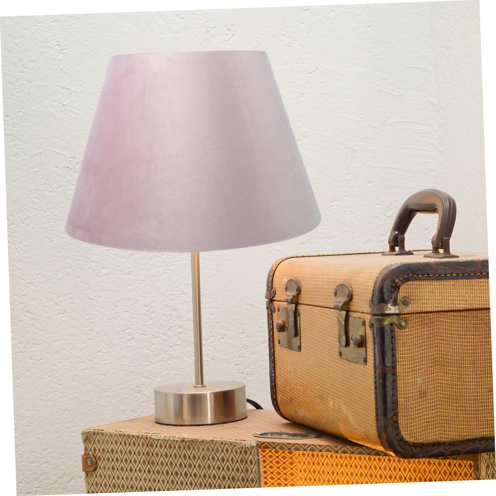 NUOBESTY Pantalla De Franela De Lámpara Para Lámpara De Escritorio Compatible Bases Dormitorio y Sala De Estar