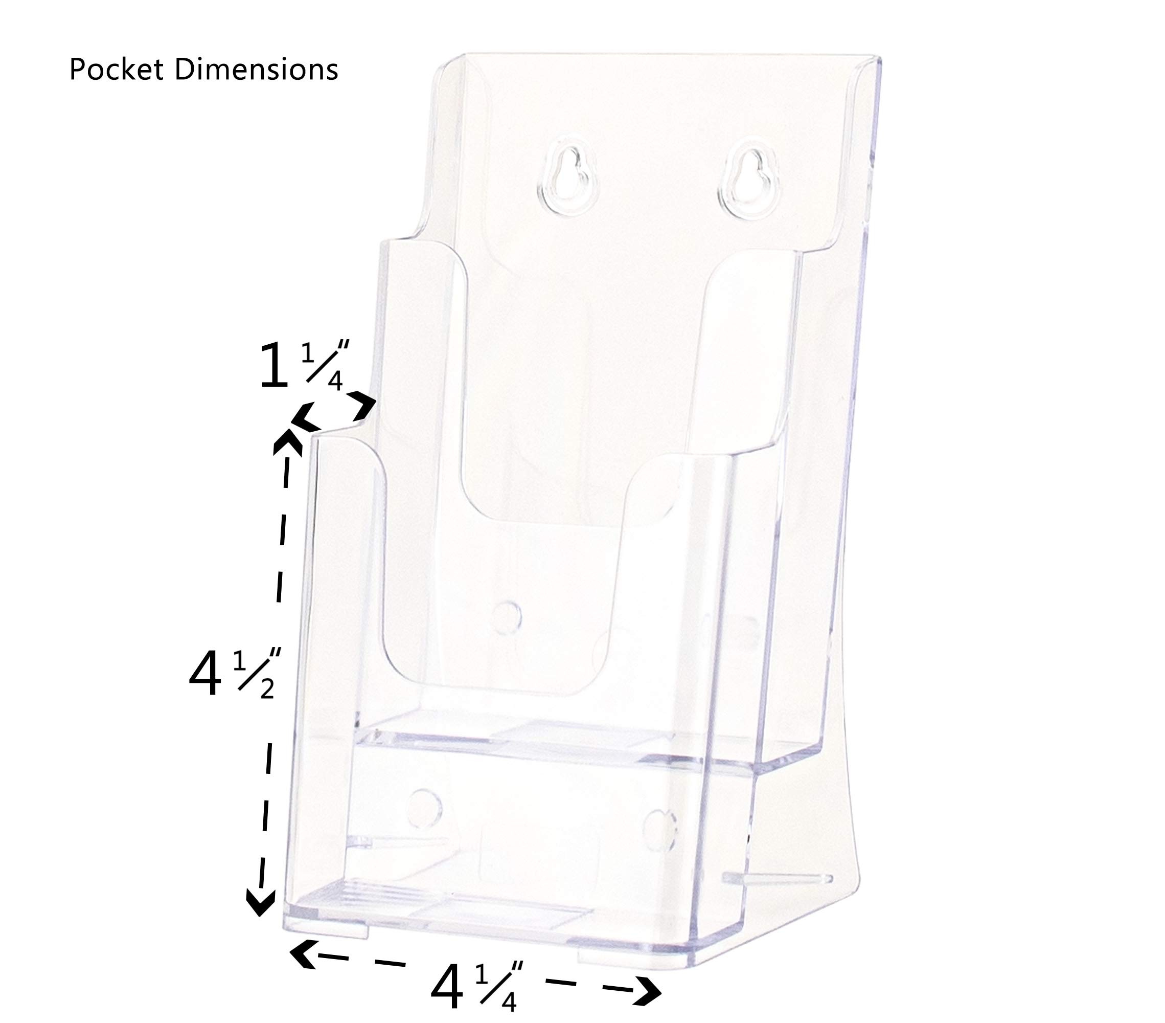 Buy Marketing Holders Brochure Holder for 4”W Wall Mount Double Tier