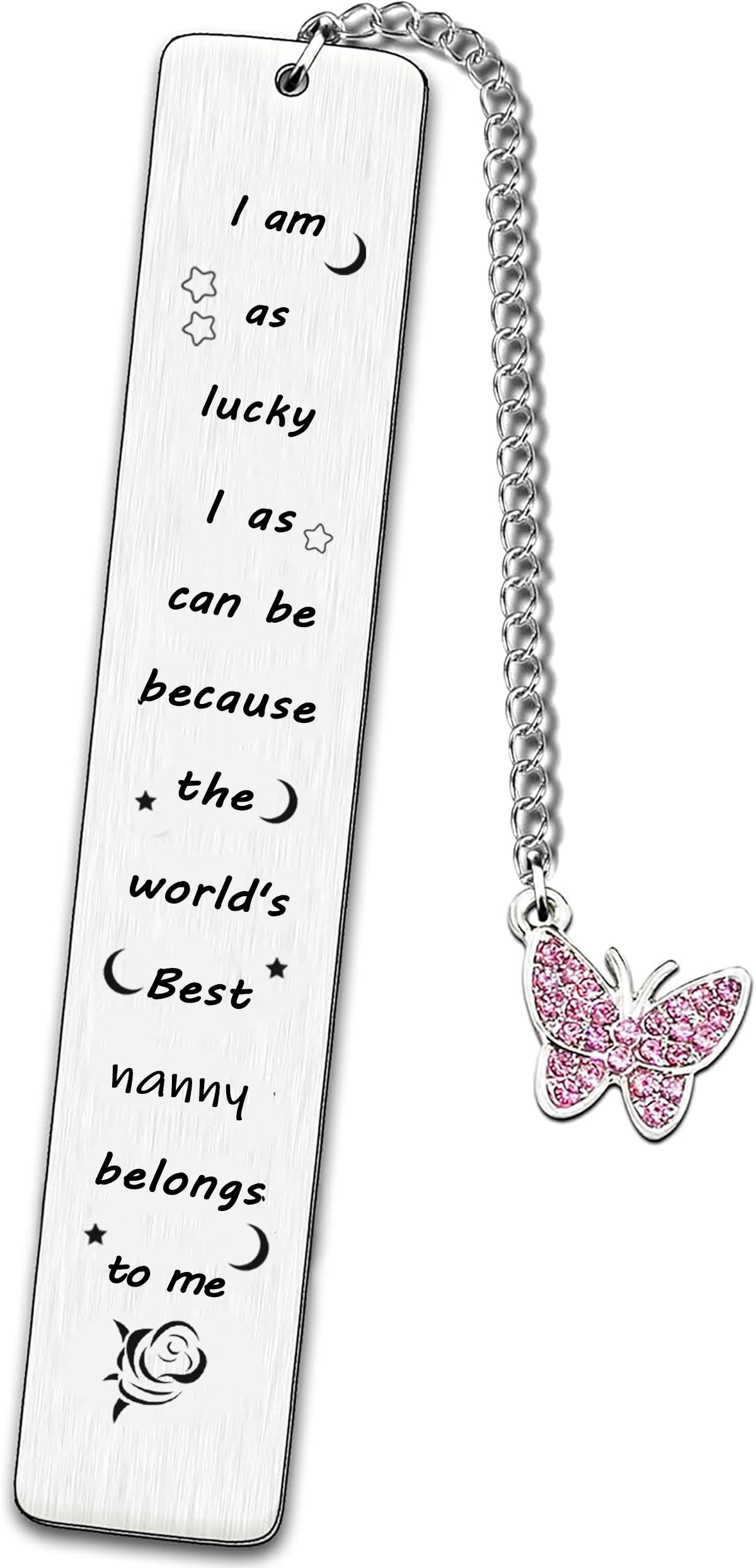 Posoto Nanny Bookmark Birthday Mothers Day Gift For World's Best Nanny