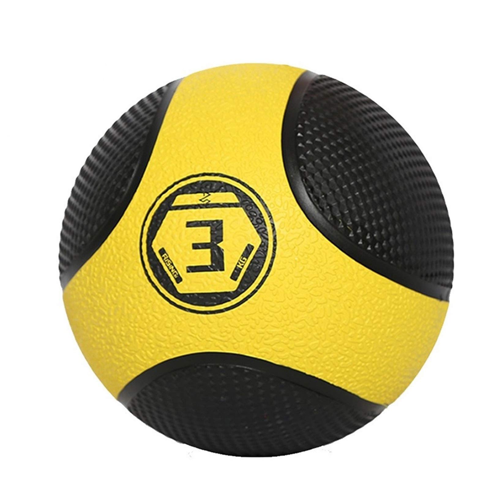 Pelota Medicinal Bola De Goma De La Bola De Medicina, Bola De Entrenamiento De Gravedad De Los Aeróbicos Interiores, 1kg / 2kg / 3kg / 4kg / 5kg / 6kg / 7kg / 8kg / 9kg / 10kg (Size : 3kg/6.6lbs)