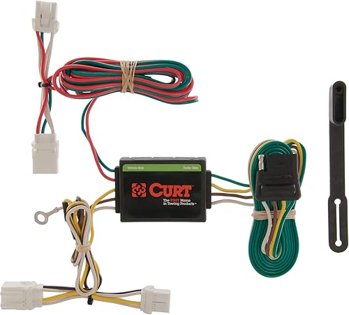 Miniatura 1 de CURT 55361 Arnés de cableado de remolque personalizado de 4 pines para el lado del vehículo, se adapta a Nissan Pathfinder, Altima Sedan, Infiniti