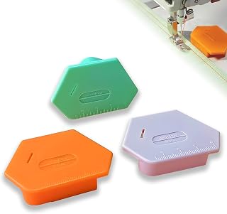 3PCS Magnetic Seam Guides for Sewing Machine, Multifucntional Polygonal Hemmer Guides with Scale, Sewing Accessories Supplies