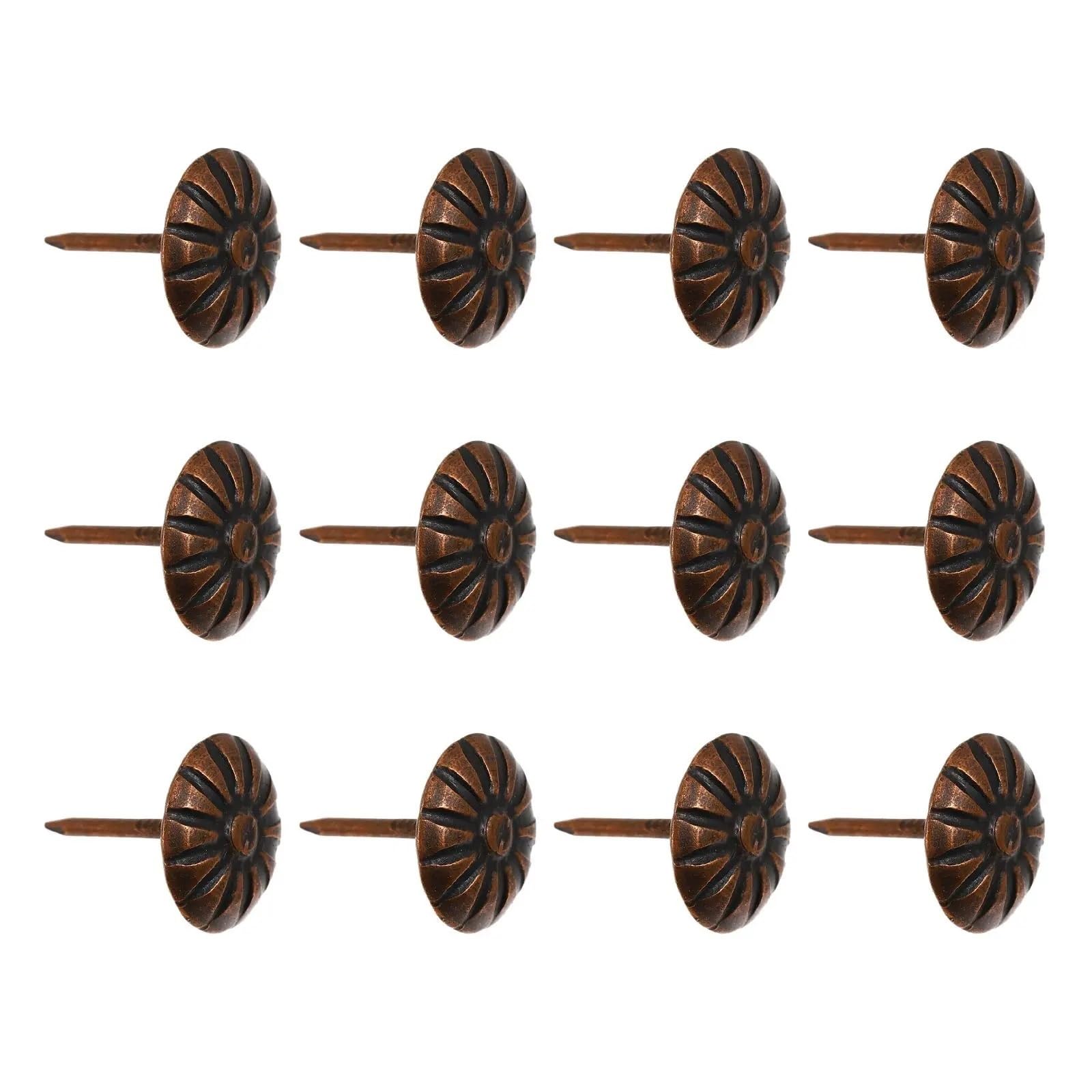 Yangshe Red 400Pcs Chrysanthemum Bubble Nails Upholstery Tacks For Sofa Wood Furniture Diy Decor