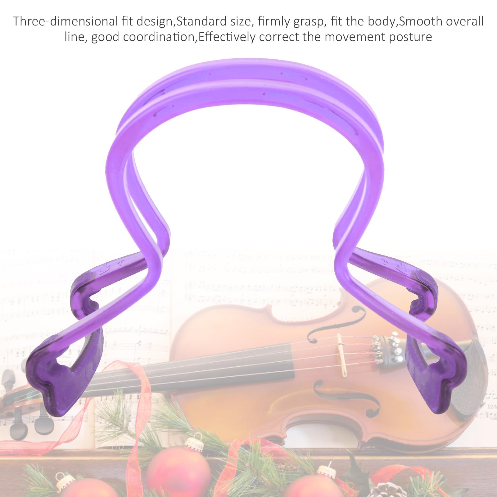 Collimateur Archet Violon Violet - Correcteur Posture Pour Violons 4/4, 3/4, 1/2