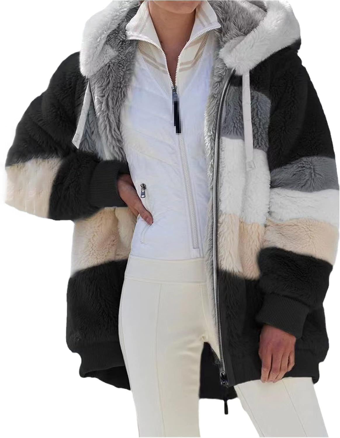 Thick Fleece Faux Fur Coat Plush Teddy 