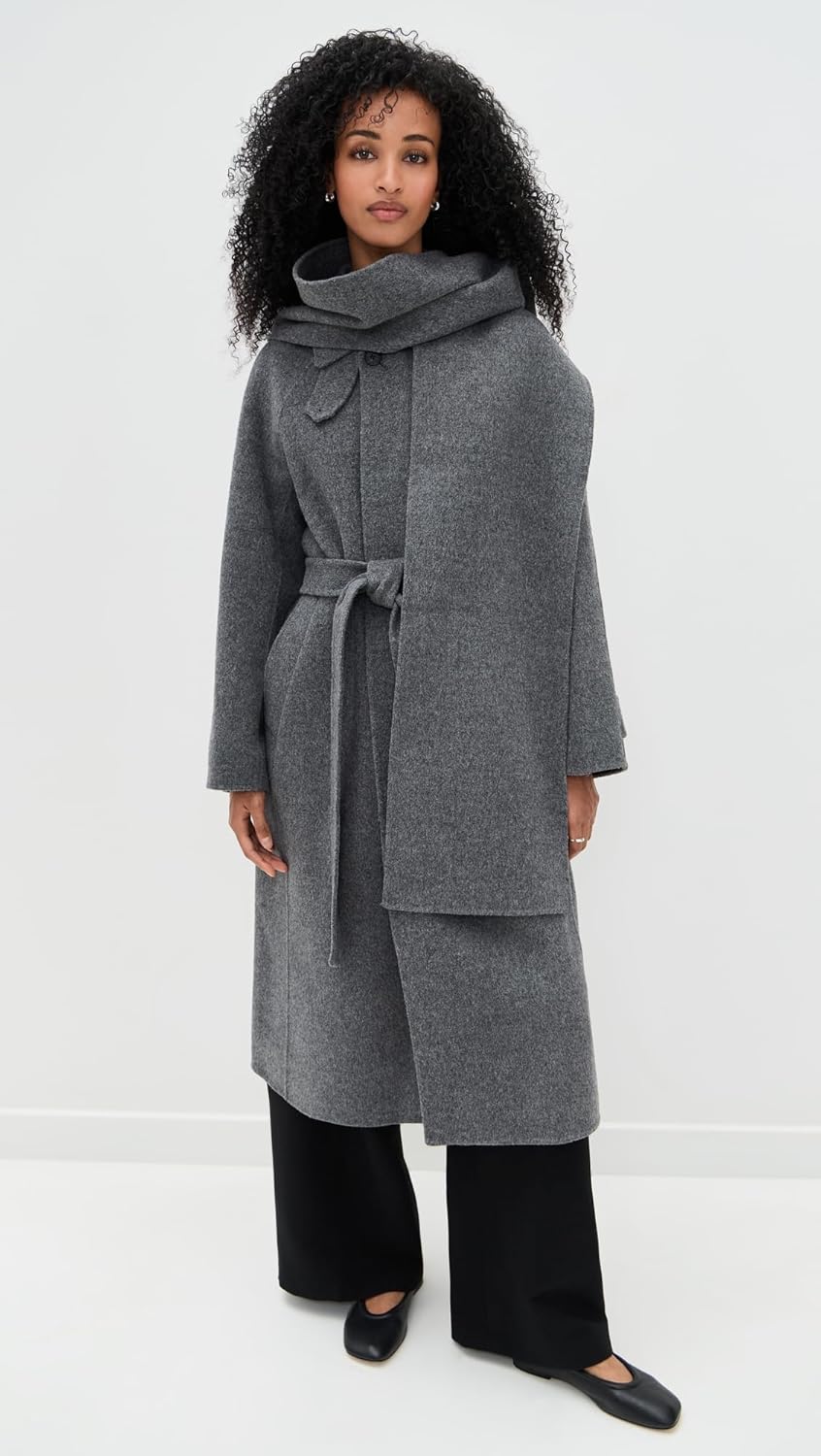 DUNST Women's Muffler Mac Coat - Image 2